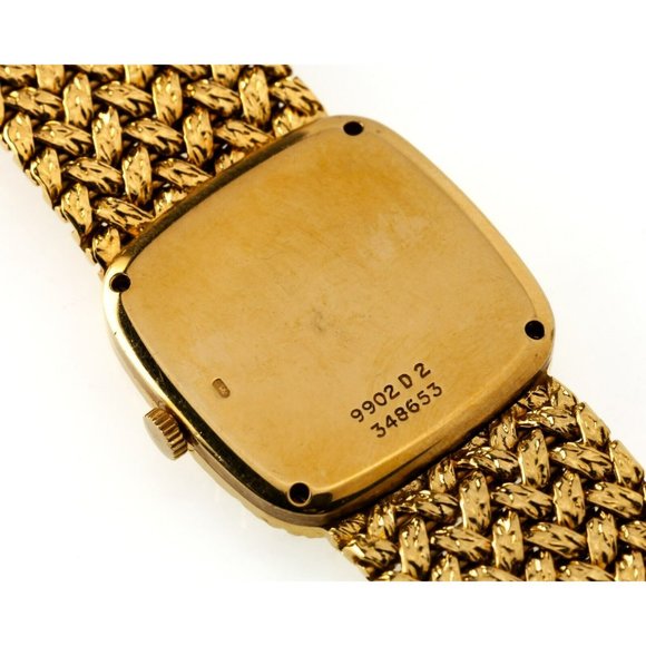 Piaget Ladies 18k Gold Wristwatch, Onyx Dial, 18 Jewel, Certificate, Ref. 9902D2 - Picture 8 of 8